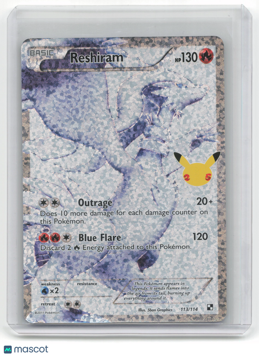 2021 Pokemon TCG Reshiram Celebrations #113/114