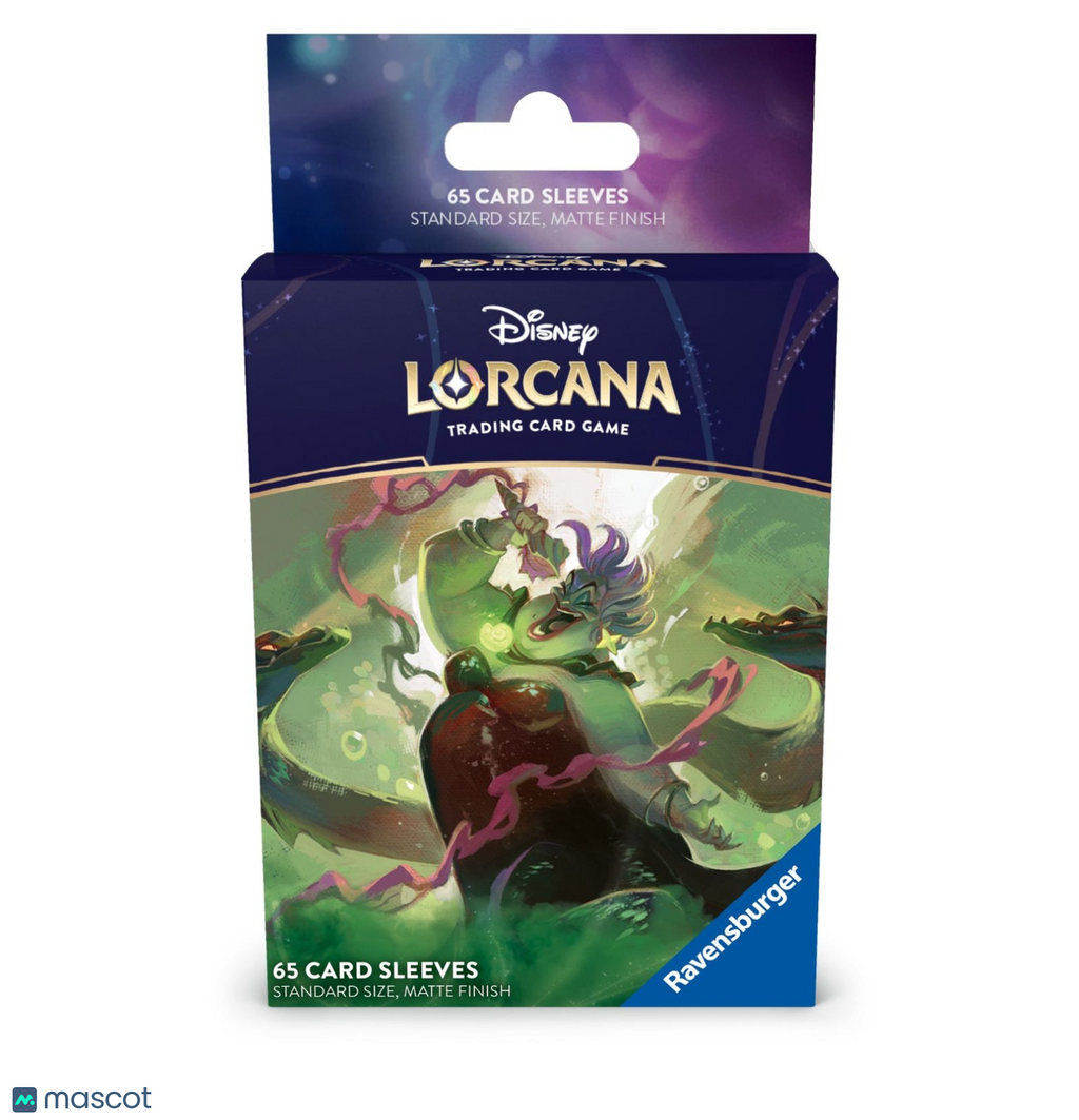 Lorcana Standard 20 Pt. (Ursula, Deceiver of All) Card Sleeves 65 Ct