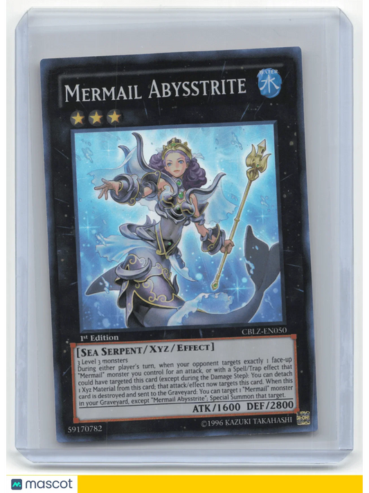 2012 Yu-Gi-Oh! Mermail Abysstrite #CBLZ-EN050 - Papa Joey's Collectibles