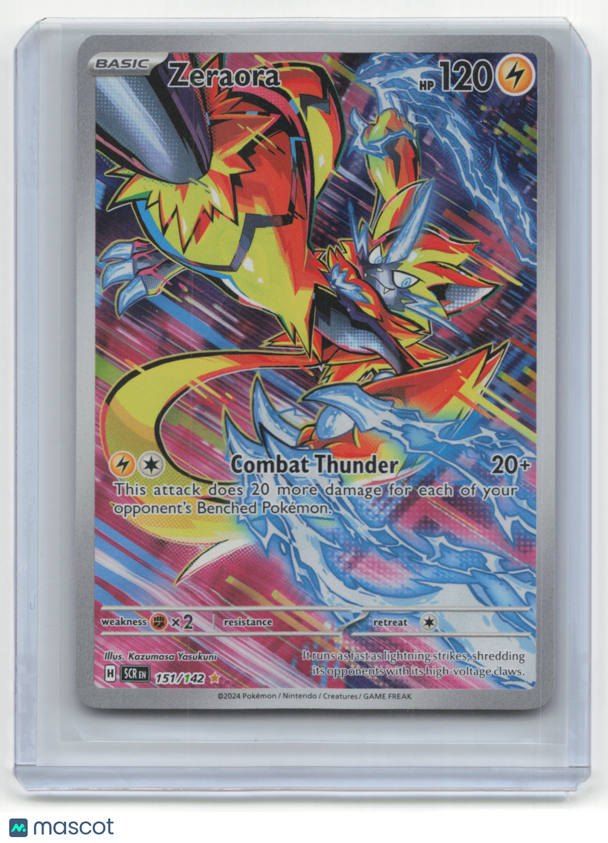 2024 Pokemon Zeraora Stellar Crown #151/142 Near Mint SR - Papa Joey's Collectibles