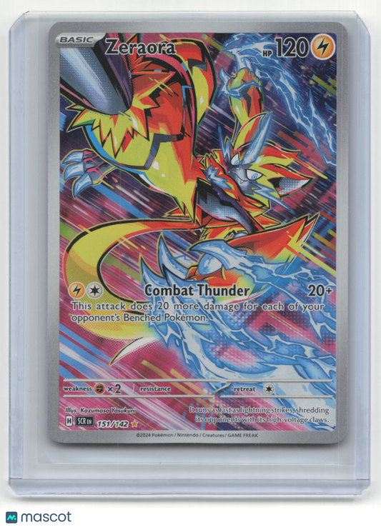 2024 Pokemon Zeraora Stellar Crown #151/142 Near Mint SR - Papa Joey's Collectibles