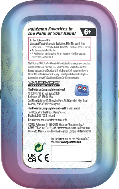 Pokémon TCG: Scarlet & Violet—Prismatic Evolutions Mini Tin