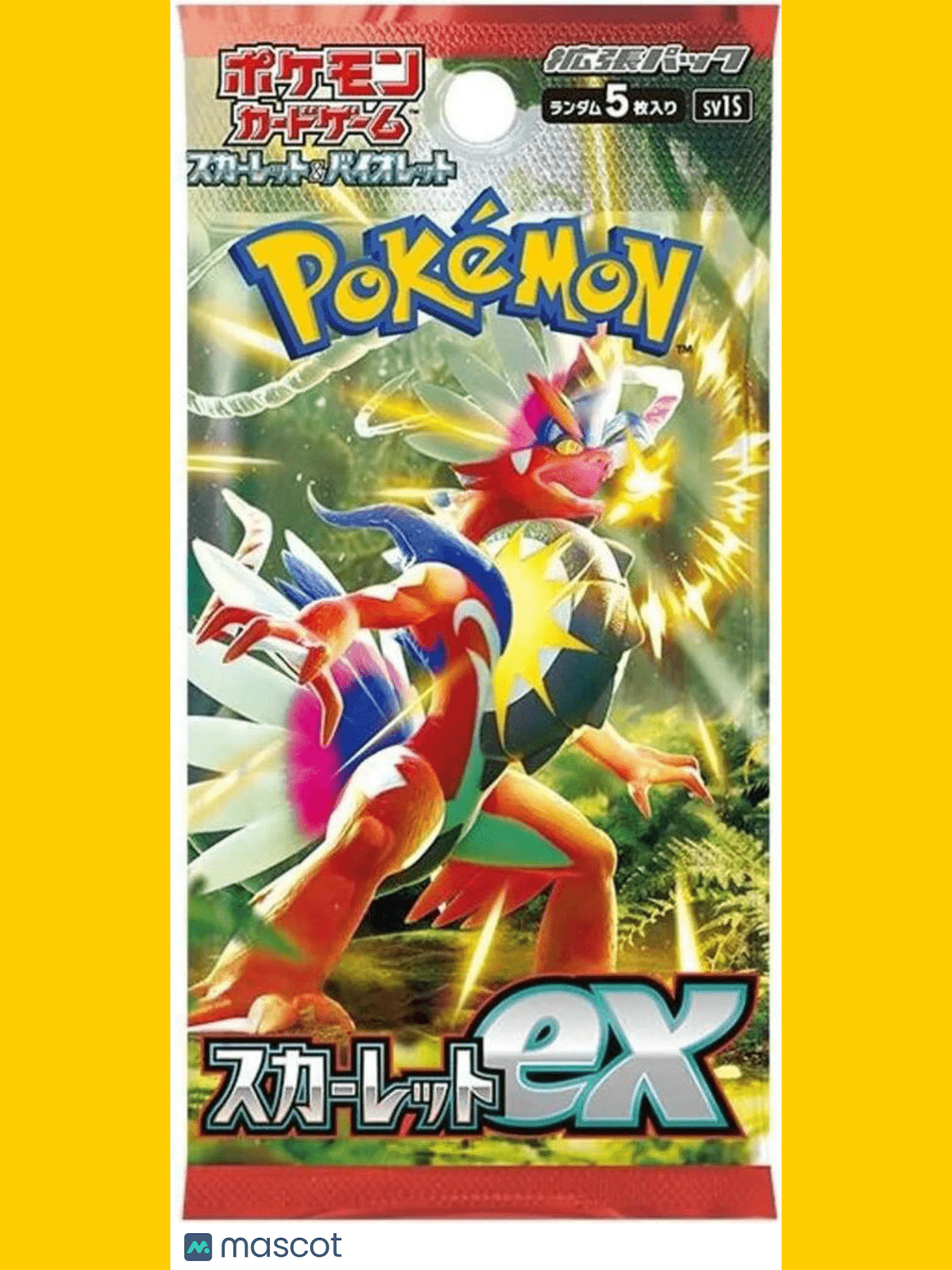 Pokemon Scarlet ex Japanese (Scarlet Violet) Booster Pack