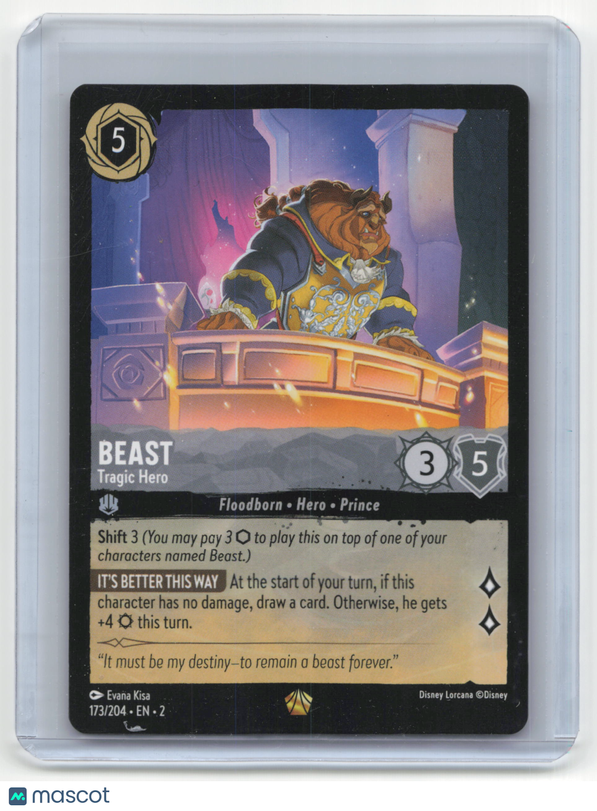 2023 Lorcana Beast Rise of the Floodborn #173/204 English