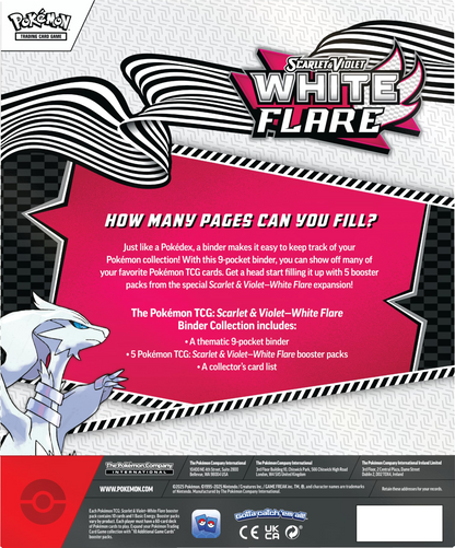2025 Pokemon Scarlet & Violet White Flare Binder Collection