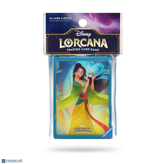 Lorcana Standard 20 Pt. (Mulan, With Comb) Card Sleeves 65 Ct