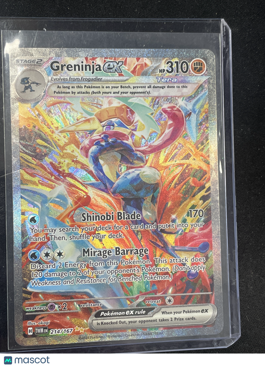 2024 Pokémon TCG Greninja ex #214/167