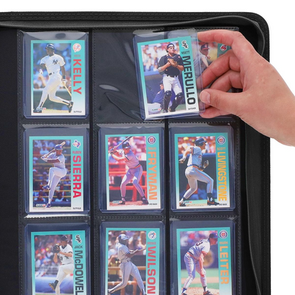 BCW Black 9-Pocket 252-ct. Standard size Z-Folio Toploader Binder