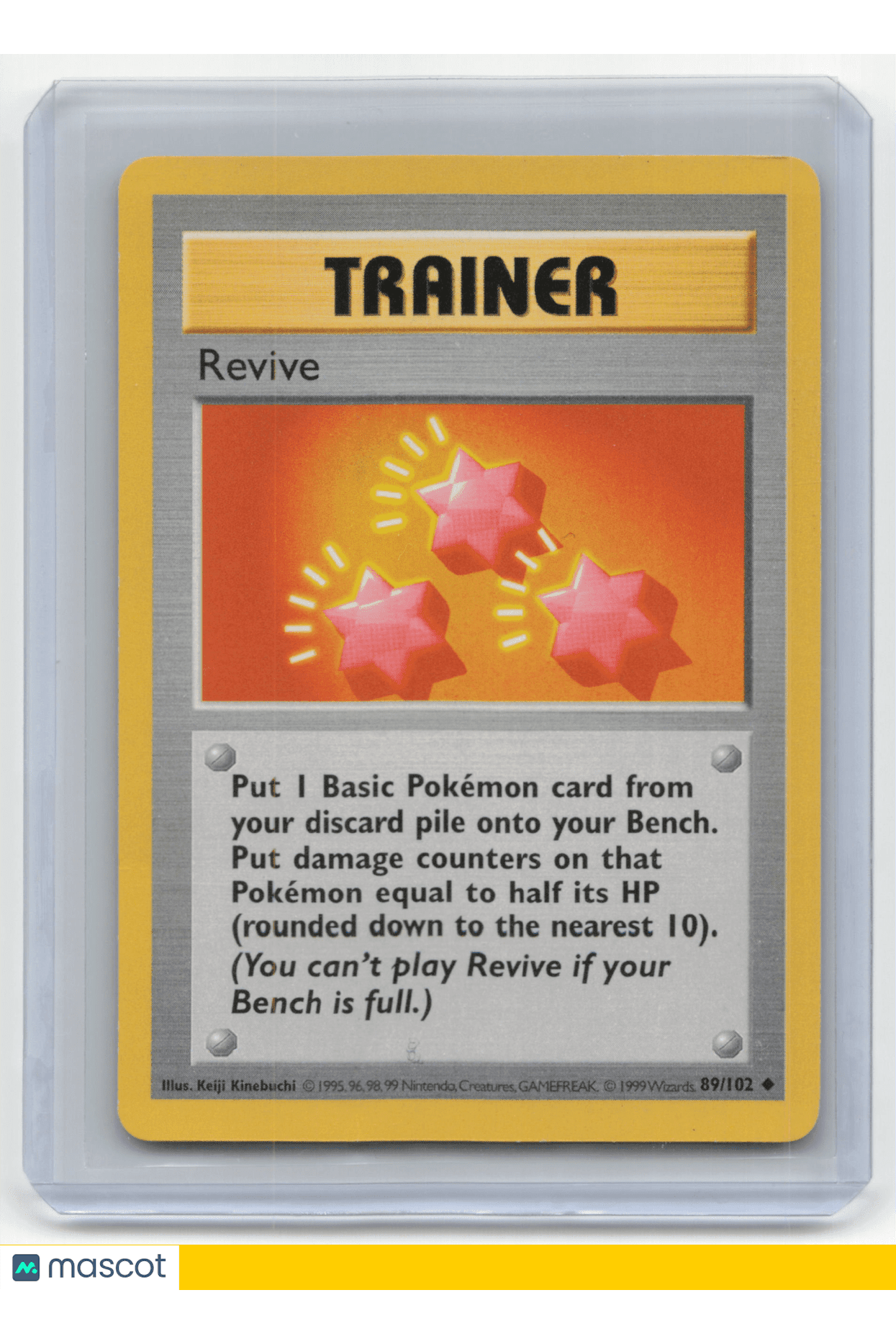 Revive 1999 Pokemon Base Set #89/102 Shadowless TCG/CCG