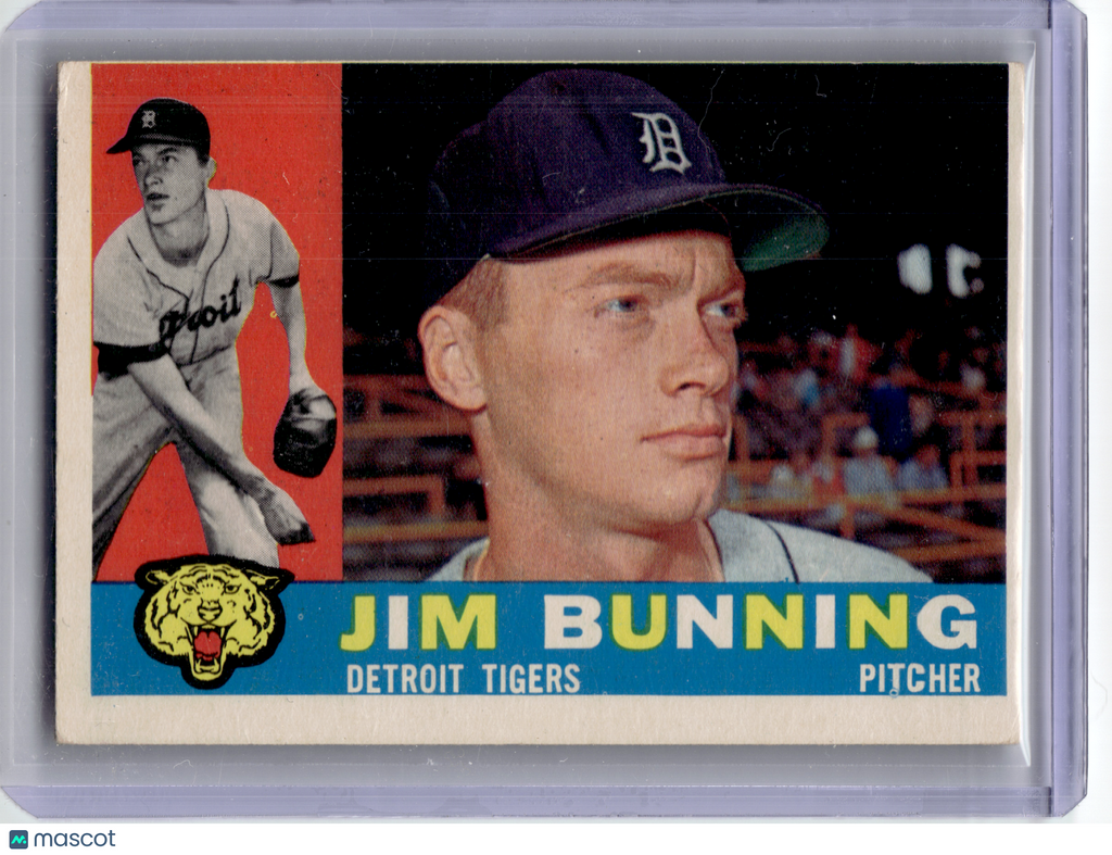 1960 Topps Baseball—Jim Bunning #502 —Very Good