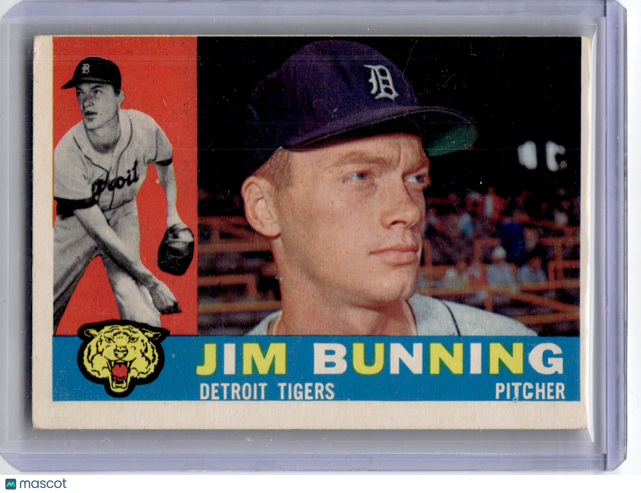 1960 Topps Baseball—Jim Bunning #502 —Very Good
