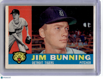 1960 Topps Baseball—Jim Bunning #502 —Very Good