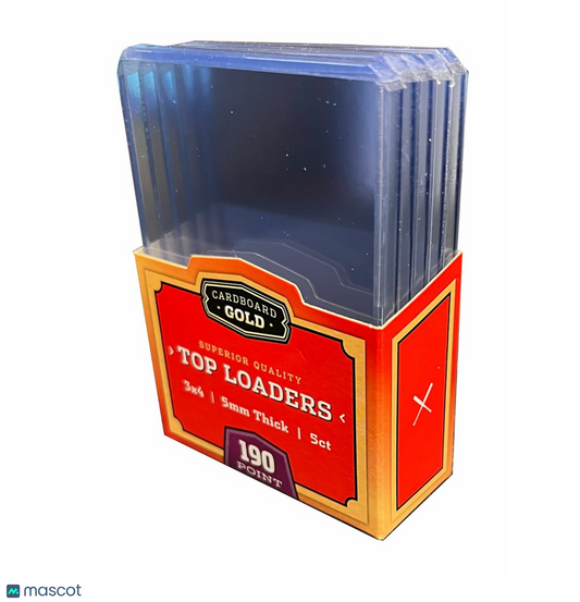 Cardboard Gold Standard 190 Pt. Clear 3" x 4" Toploader 5 ct.