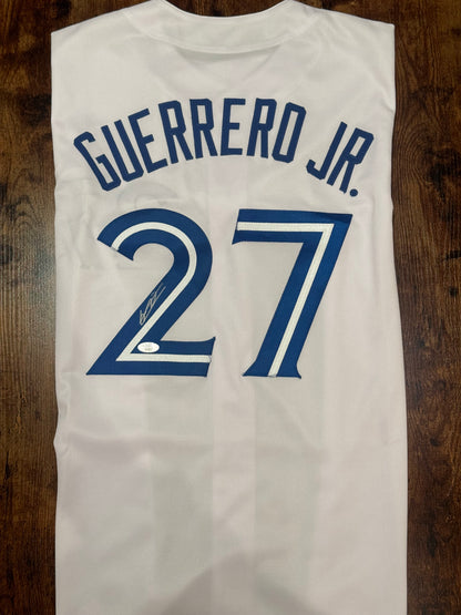 Vladimir Vlad Guerrero Jr. Autographed White Toronto Jersey JSA Certified