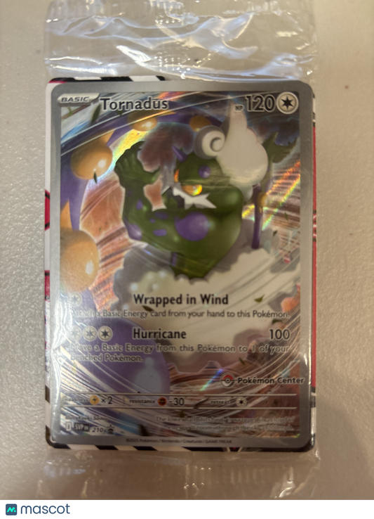 2025 Pokemon Tornadus White Flare #SVP 210 Pokemon Center Stamped