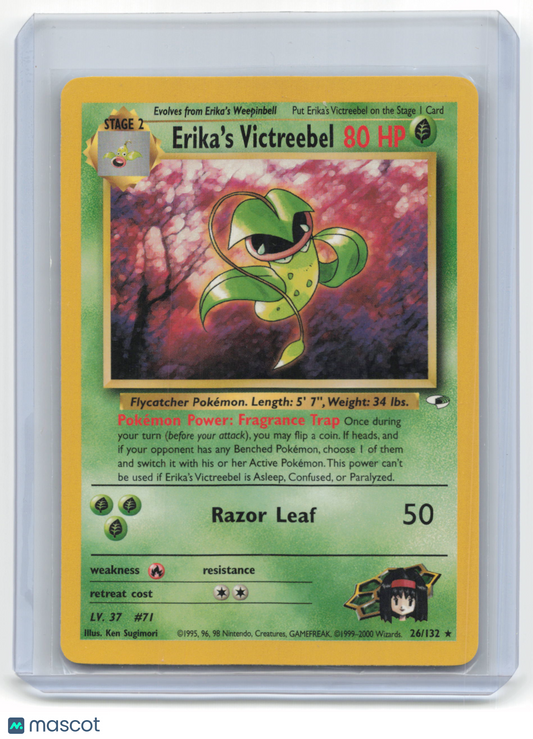 2000 Pokemon TCG Erika's Victreebel Gym Heroes #26/132 Basic Unlimited