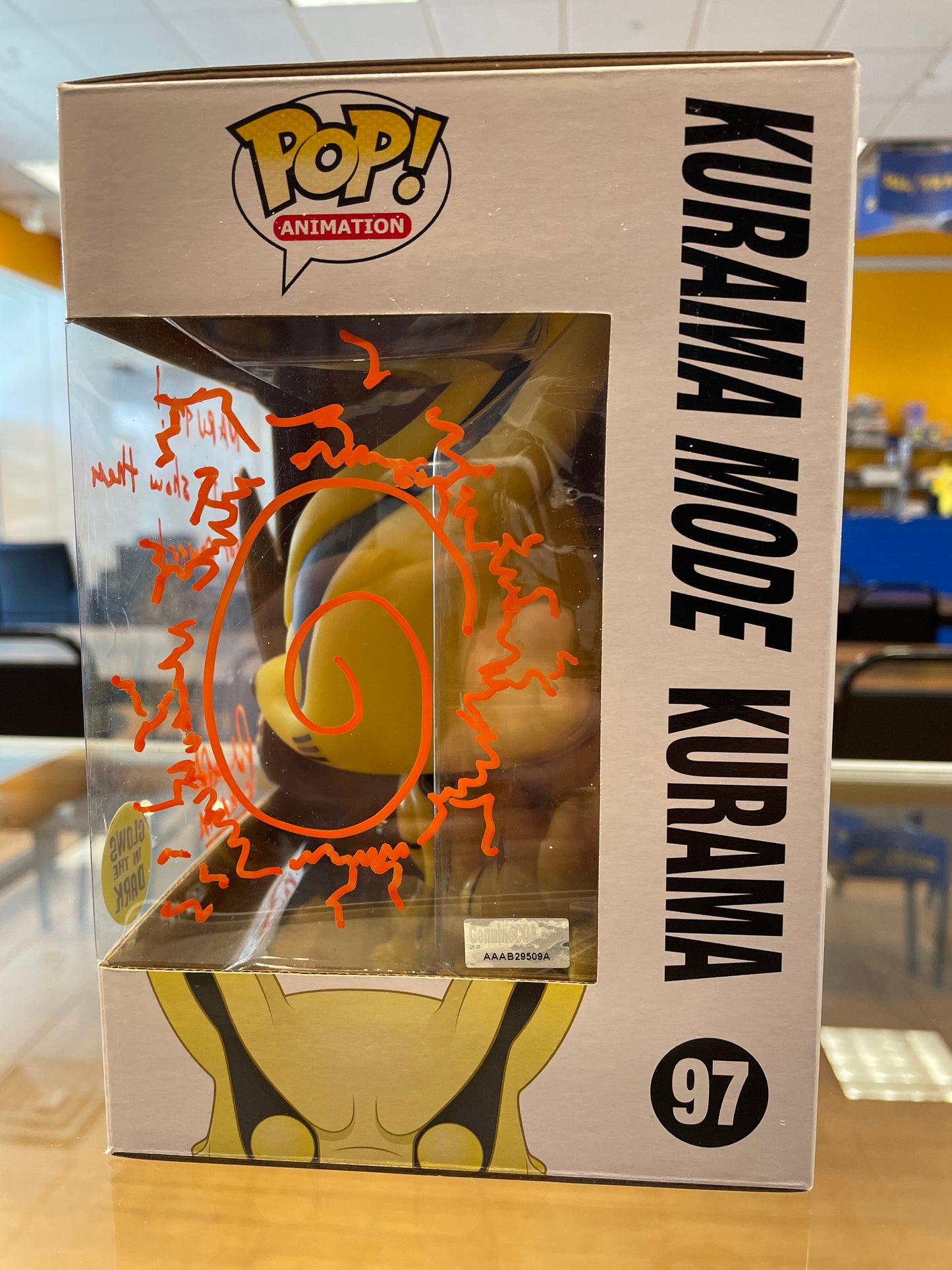 Funko Naruto Shippuden “Kurama Mode” Kurama #97(G) GITD Paul St. Peter Auto GCOA