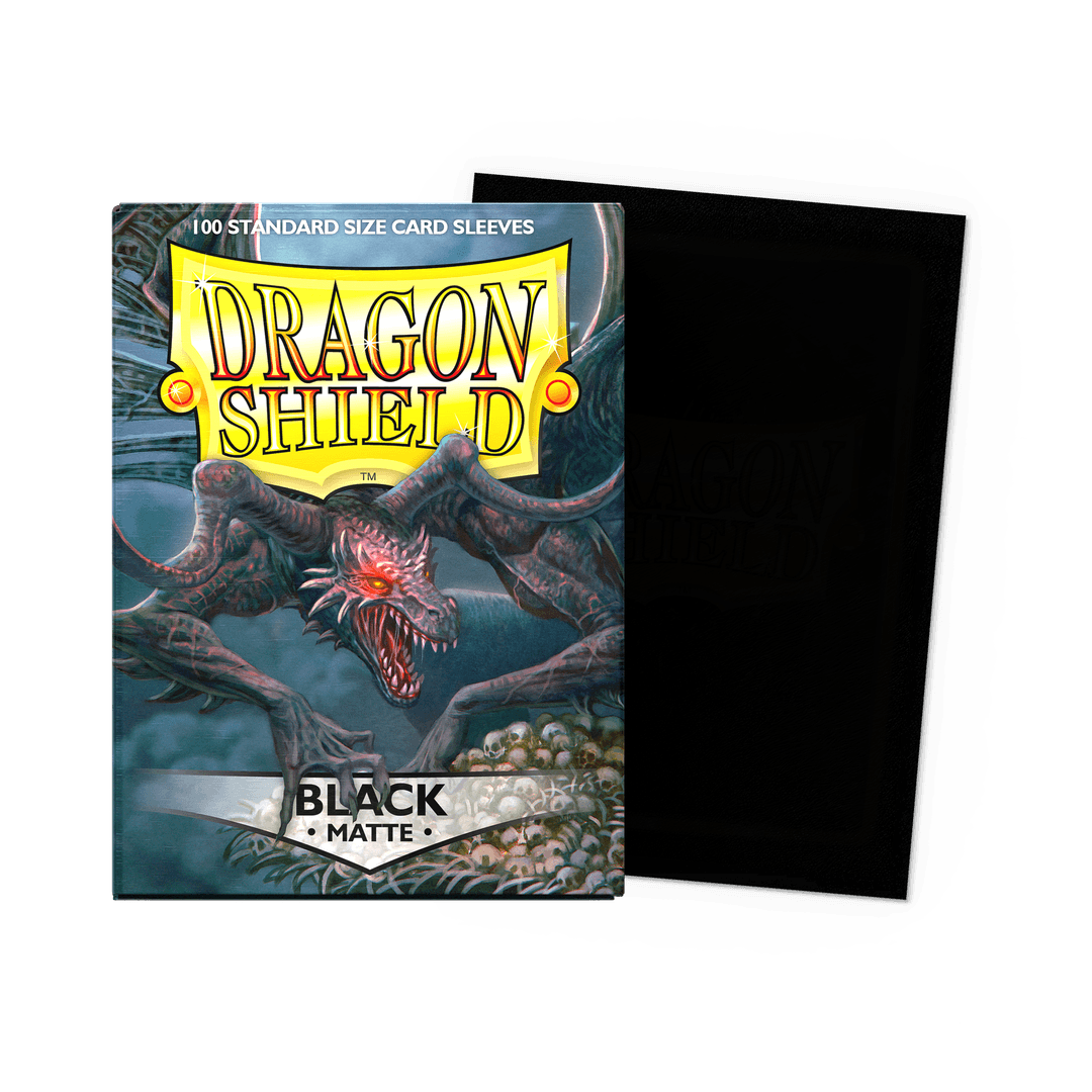 Dragon Shield Standard 20 Pt. Black Matte Card Sleeves 100 Ct