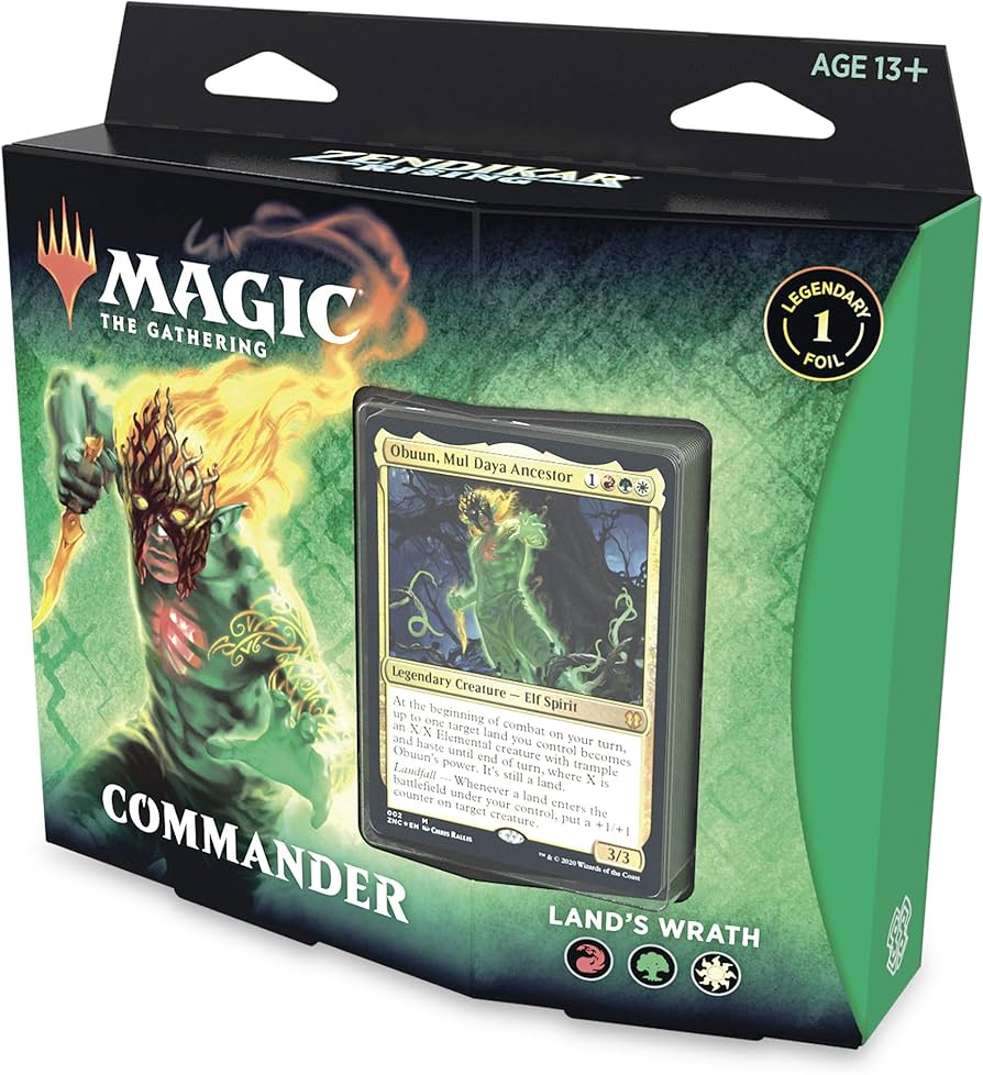 2020 Magic: The Gathering Zendikar Rising Land's Wrath Commander Deck