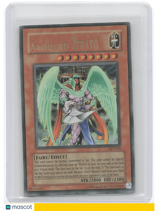 1996 Yu-Gi-Oh! Archlord Zerato #AST-034 - Papa Joey's Collectibles