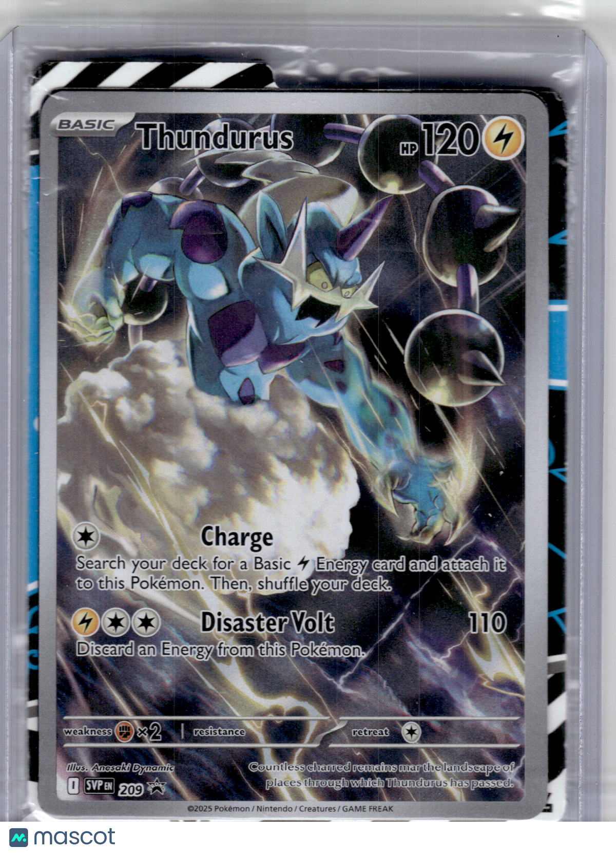 2025 Pokemon—Thundurus #209 Scarlet & Violet Promo—Black Star Promo [Sealed]