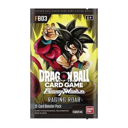 Dragon Ball Super Card Game: (FB03) Fusion World—Raging Roar Booster Pack