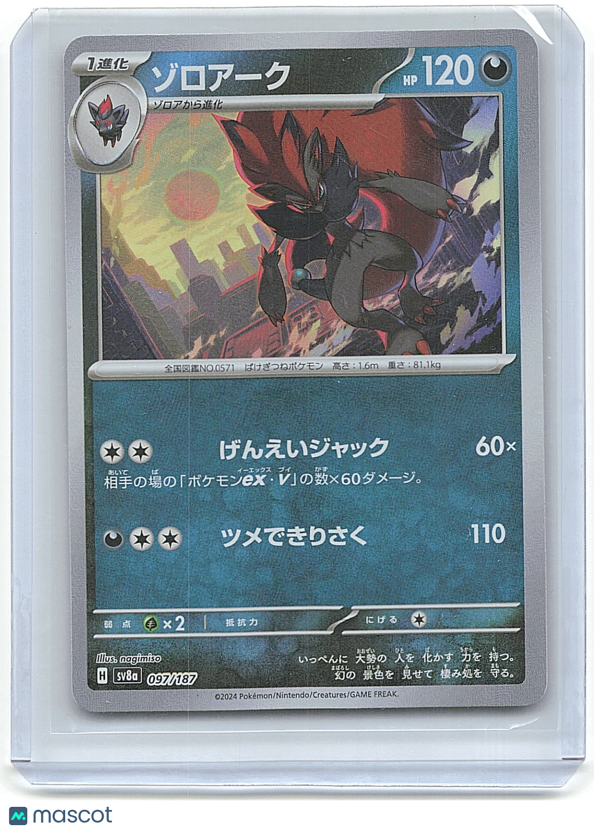 2014 Pokemon Zoroark #092/147 Japanese Masterball