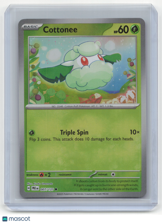 2025 Pokemon Cottonee Prismatic Evolutions #007/131