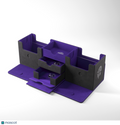 Gamegenic Black/Purple The Academic 266+ XL Convertible Deck Box
