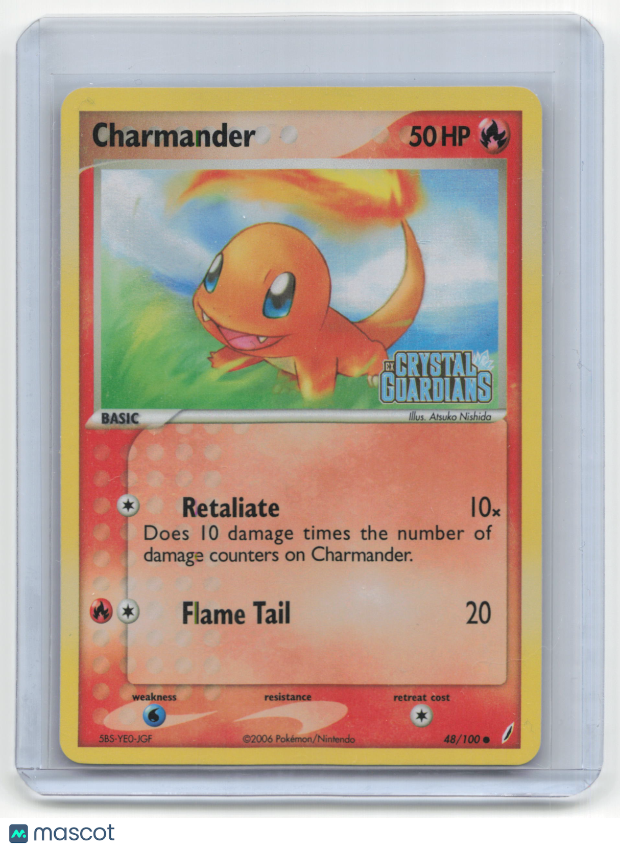2006 Pokemon TCG Charmander Crystal Guardians #48/100 Reverse Holo