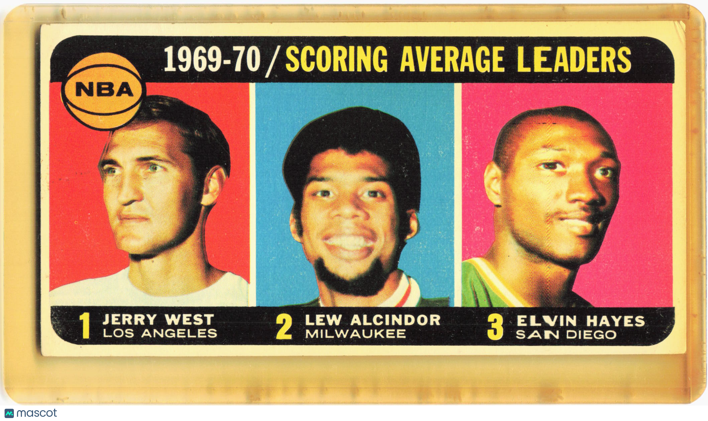 Topps 1969 Topps Basketball—Scoring Average Leaders #2 —Very Good