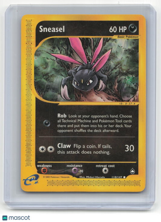 2002 Pokemon Sneasel Aquapolis #110/147