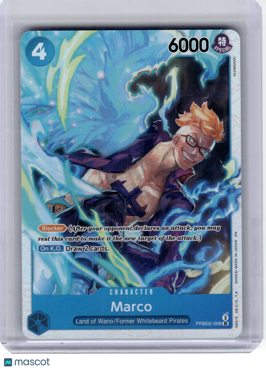 2025 One Piece—Marco PRB02-008 Premium Booster -The Best- Vol. 2—Super Rare Foil