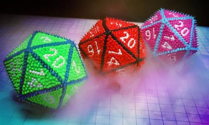 Drop Dots Jumbo Dice D20 5.5 in (Toxic Fiend) - Papa Joey's Collectibles
