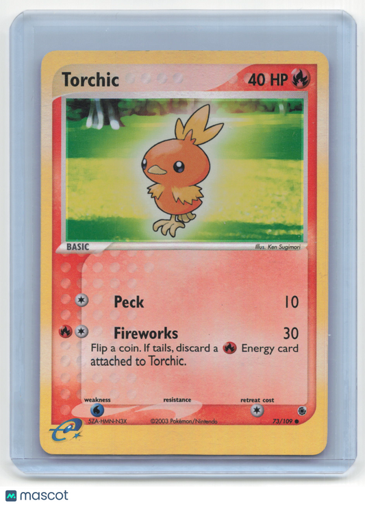 2003 Pokemon Torchic EX Ruby & Sapphire #73/109 Reverse Holo