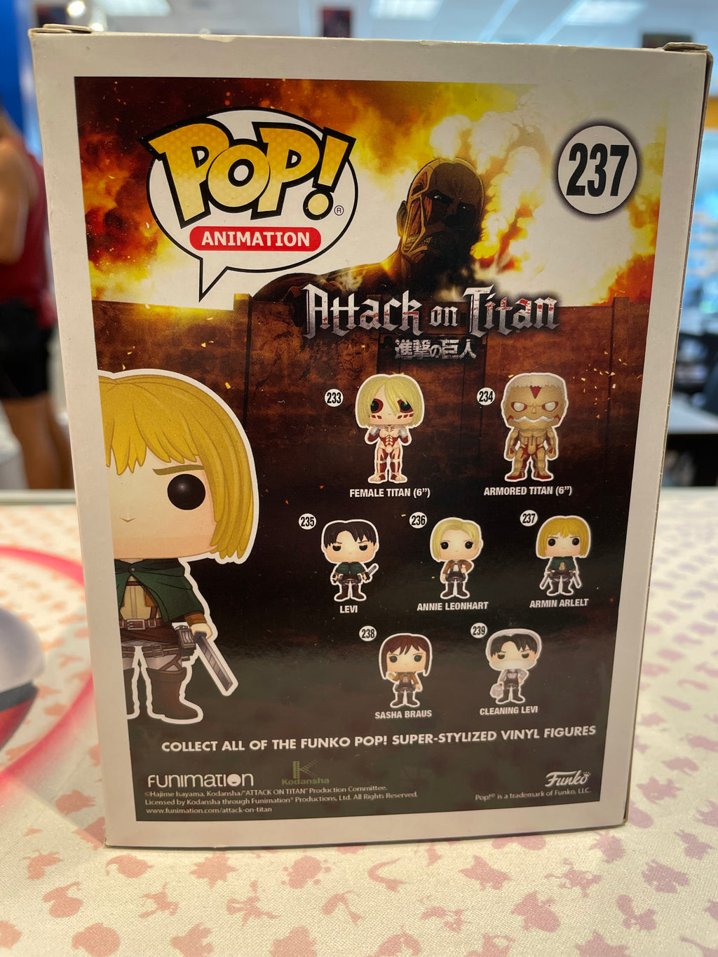 POP! Animation—Attack on Titan—Armin Arlelt #237—(F.Y.E Exclusive)