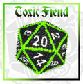 Drop Dots Jumbo Dice D20 5.5 in (Toxic Fiend) - Papa Joey's Collectibles