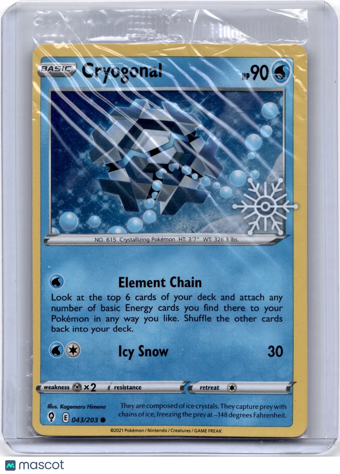 2021 Pokemon Cryogonal Holiday Calendar #043/203 - Papa Joey's Collectibles