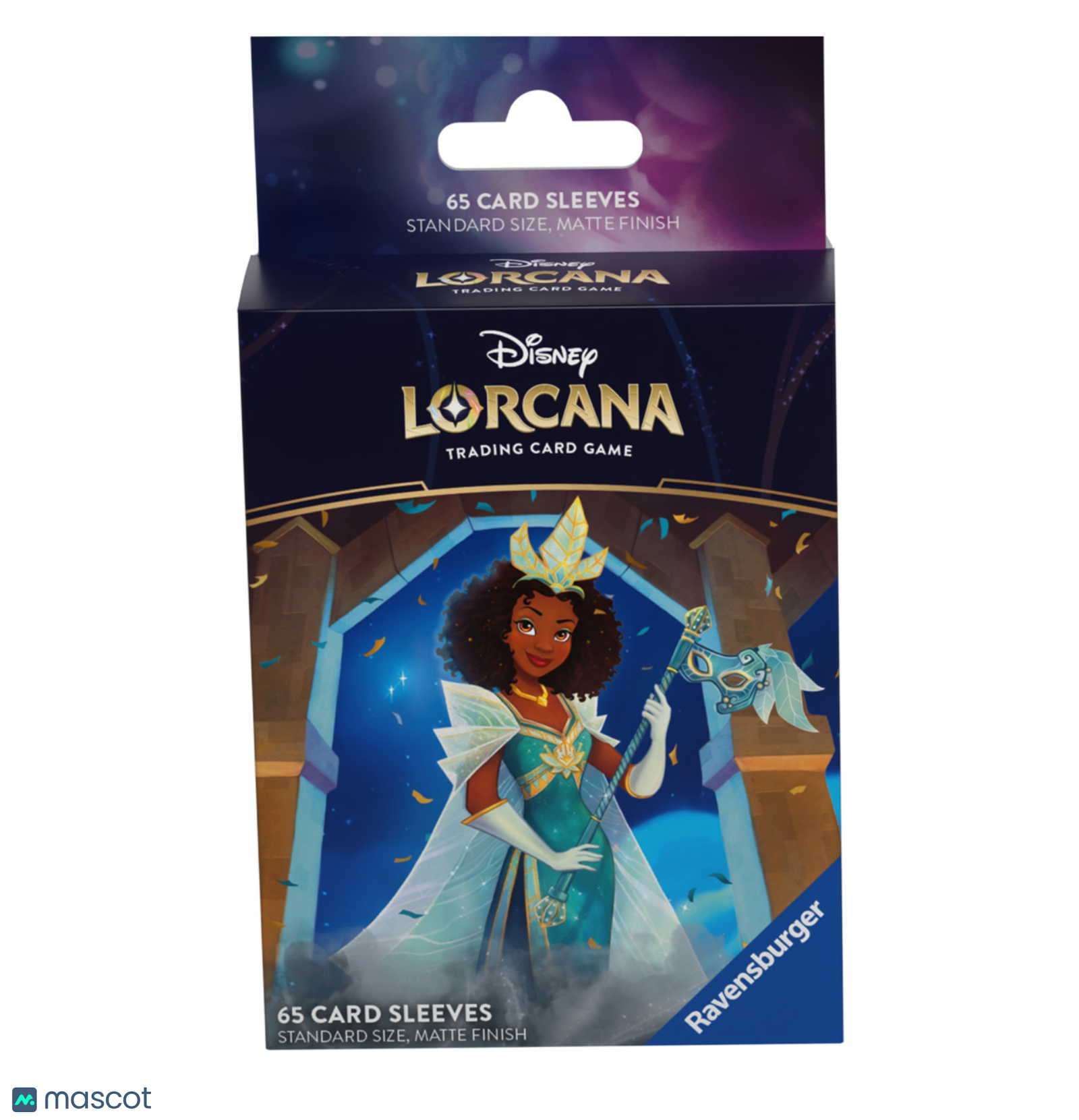 Lorcana Standard 20 Pt. (Tiana, Celebrating Princess) Card Sleeves 65 Ct
