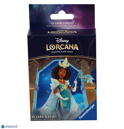 Lorcana Standard 20 Pt. (Tiana, Celebrating Princess) Card Sleeves 65 Ct