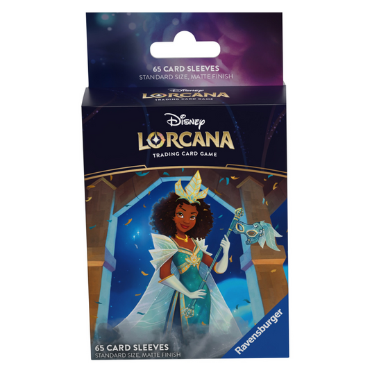 Lorcana Standard 20 Pt. (Tiana, Celebrating Princess) Card Sleeves 65 Ct