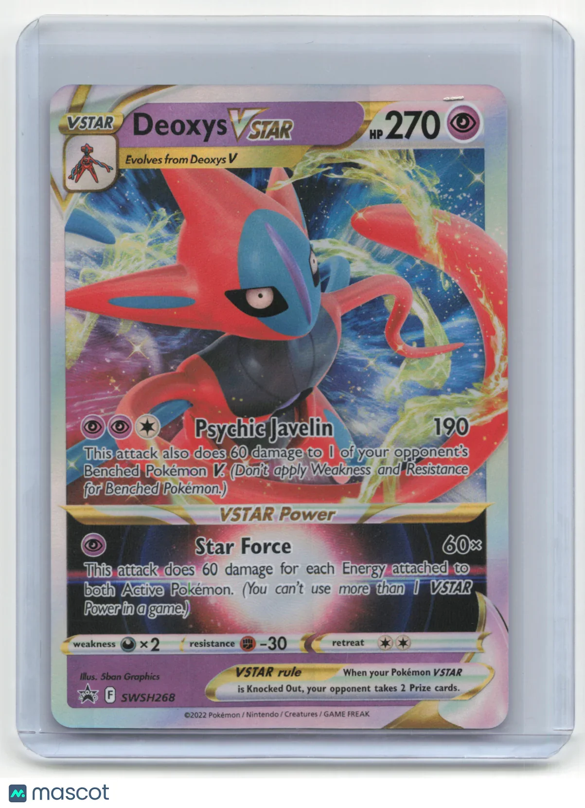 2022 Pokemon TCG Deoxys VSTAR SWSH Black Star Promos #SWSH268 - Papa Joey's Collectibles