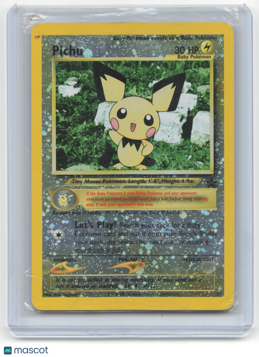 2001 Pokemon Pichu WOTC Promo #35 Heavy Played