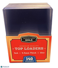 Cardboard Gold Standard 140 Pt. Clear 3" x 4" Toploader 10 ct.