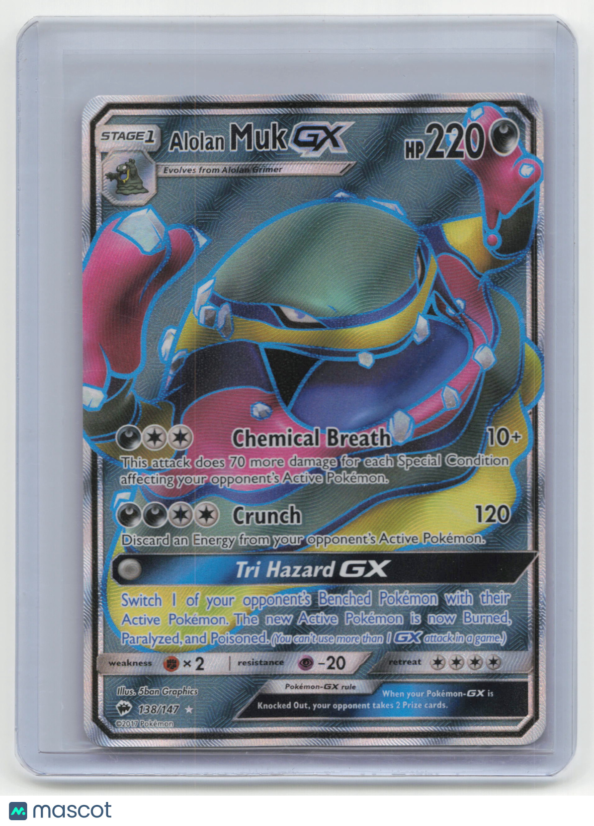 2017 Pokemon TCG Alolan Muk Burning Shadows #138/147
