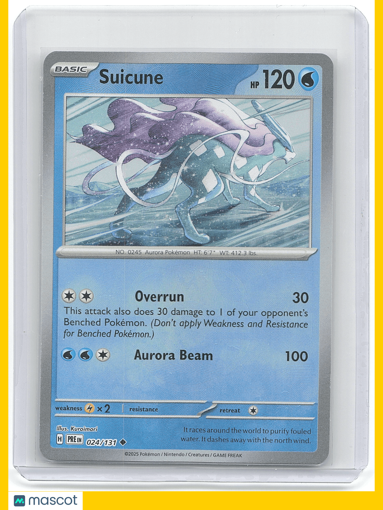 2005 Pokemon Suicune #024/131 Masterball