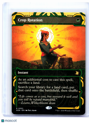 2026 Magic: The Gathering—Crop Rotation #0051 SOA—Rare Nonfoil
