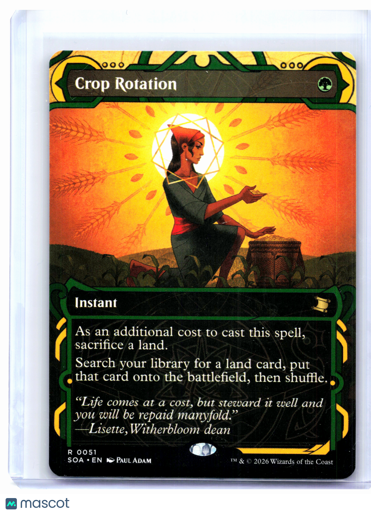 2026 Magic: The Gathering—Crop Rotation #0051 SOA—Rare Nonfoil
