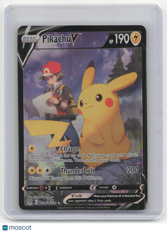 2022 Pokemon Pikachu V Sword & Shield - Lost Origin #TG16/TG30