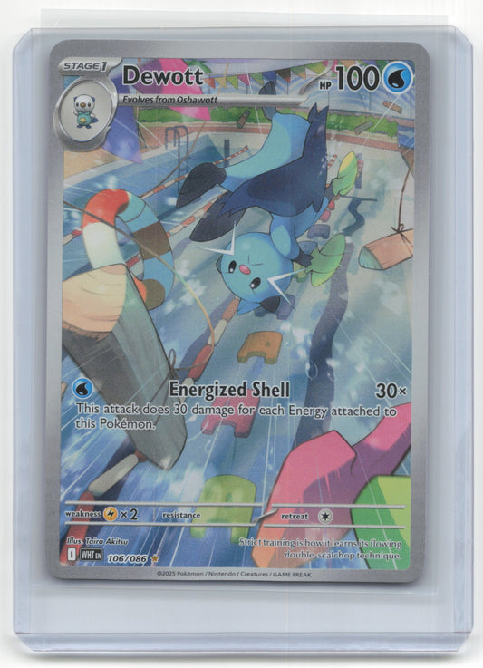 2025 Pokemon TCG Dewott White Flare #106/086